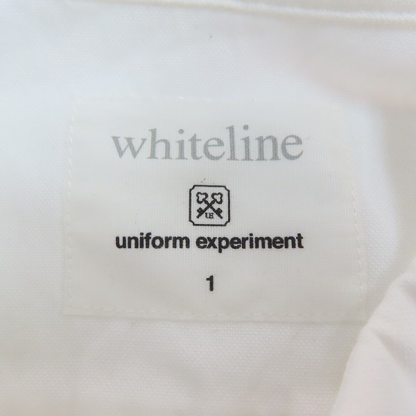 実際に弊社で買取させて頂いたuniform experiment/ユニフォームエクスペリメント  whiteline スター柄切替シャツ UE-156076/1の画像 2枚目