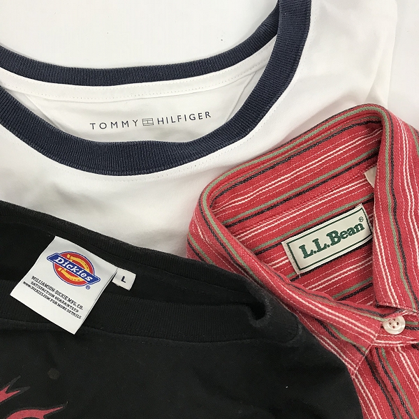 実際に弊社で買取させて頂いた【おまとめ品】ディッキーズ/エルエルビーン/トミーヒルフィガー 等 半袖/長袖Tシャツ/長袖シャツ/パーカー 他の画像 1枚目