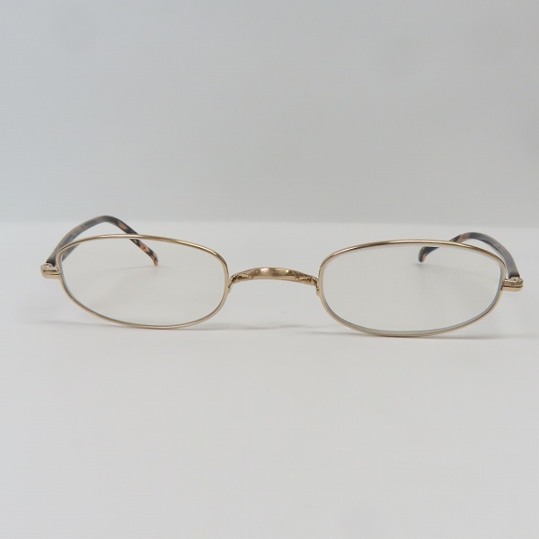 実際に弊社で買取させて頂いた金子眼鏡/カネコガンキョウ 井戸多美男作 メガネフレーム T454R BWG の画像 1枚目