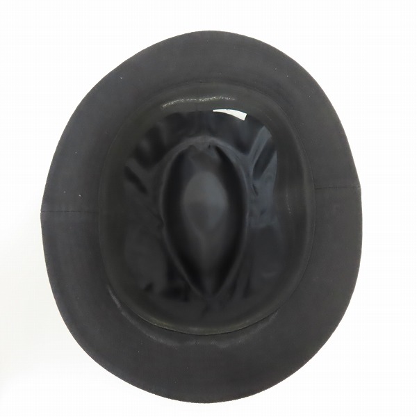 実際に弊社で買取させて頂いたBACKBONE THE CLASSIC/バックボーンザクラシック ディアスキンリボン 中折れハット/Lの画像 4枚目