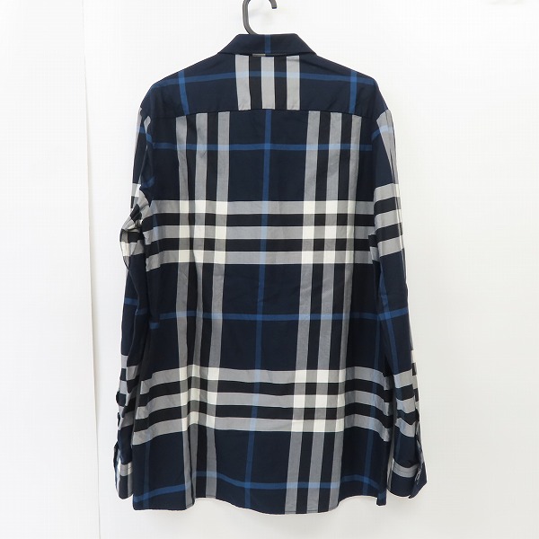 実際に弊社で買取させて頂いた【JPタグ】BURBERRY/バーバリー 22SS Embroidered poplin shirt チェック 8060699/Sの画像 1枚目