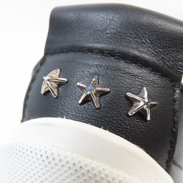 実際に弊社で買取させて頂いたJIMMY CHOO/ジミーチュウ V.B.C SLIP ON スタッズ付き スリッポンスニーカー/41 の画像 8枚目