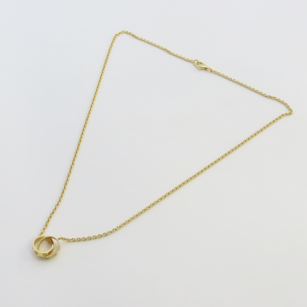 実際に弊社で買取させて頂いたCartier/カルティエ Au750 ラブ ネックレス/ペンダントの画像 8枚目
