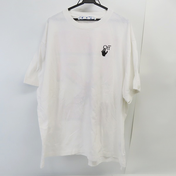 実際に弊社で買取させて頂いたOFF-WHITE/オフホワイト MARKER S/S OVER TEE/マーカー 半袖Tシャツ OMAA038R21JER002/Lの画像 1枚目