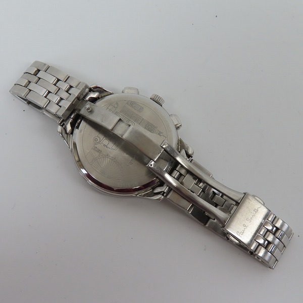 実際に弊社で買取させて頂いたPaul Smith/ポールスミス シティツーカウンター クロノ 腕時計 6521-S087252【動作未確認】の画像 3枚目