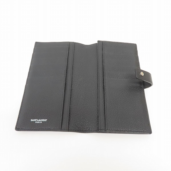 実際に弊社で買取させて頂いたSAINT LAURENT/サンローラン サックドジュール レザー 二つ折り長財布 507619の画像 3枚目
