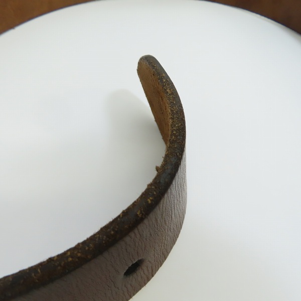 実際に弊社で買取させて頂いた(2)SUGAR CANE/シュガーケーン ギャリソンベルト ブラウン Size：36の画像 8枚目