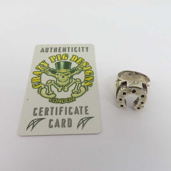 実際に弊社で買取させて頂いた【ギャラ付き】CRAZY PIG/クレイジーピッグ ホースシュー リング の画像 7枚目