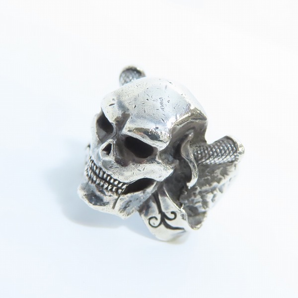 実際に弊社で買取させて頂いたCRAZY PIG/クレイジーピッグ PIRATE Skull Ring/パイレーツ スカル リング 20.5-22.5号
