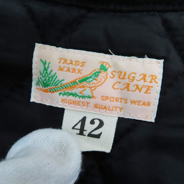 実際に弊社で買取させて頂いたSUGAR CANE/シュガーケーン ウールチェックジップジャケット SC13180/42の画像 2枚目