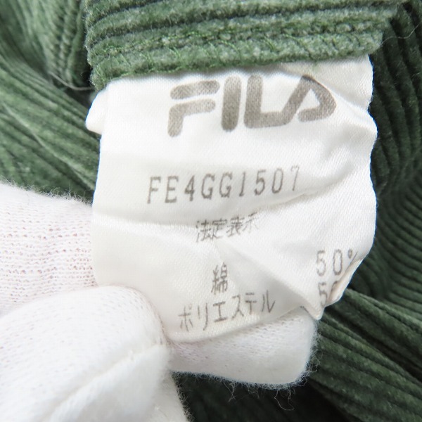 実際に弊社で買取させて頂いたFILA/フィラ ロゴ刺繍 コーデュロイパンツ/85の画像 4枚目
