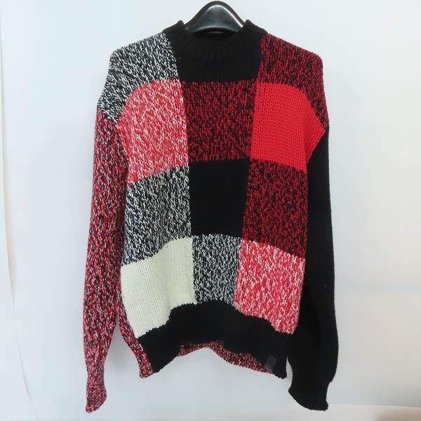 実際に弊社で買取させて頂いたMAISON KITSUNE/メゾンキツネ 22AW MOULINE CHECK PULLOVER/チェック プルオーバー ニットセーター JM00554KT1036/L