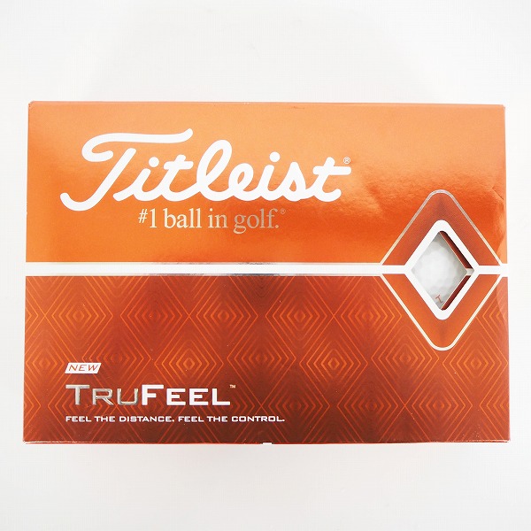 実際に弊社で買取させて頂いた【未使用/オウンネーム】Titleist/タイトリスト TRUFEEL ゴルフボール ホワイト 1ダース の画像 2枚目