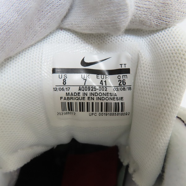 実際に弊社で買取させて頂いた【未使用】NIKE×atmos/ナイキ×アトモス AIR MAX 95/エアマックス95 AQ0925-002/26の画像 5枚目