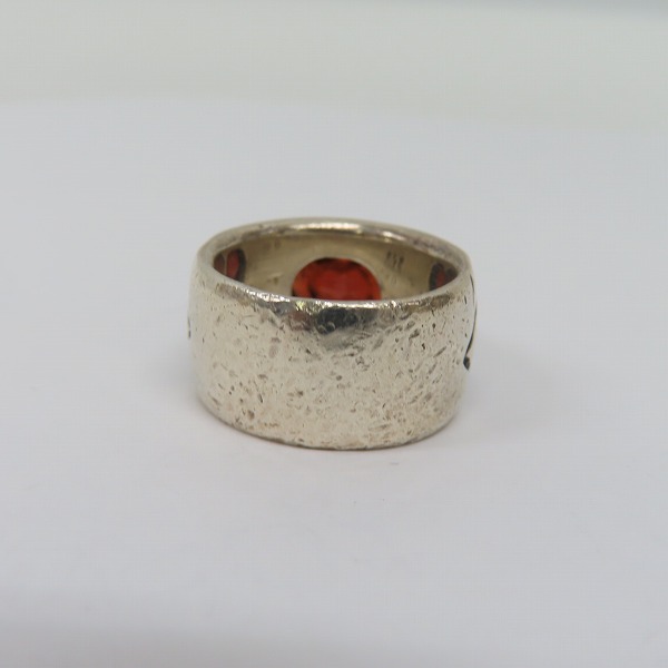 実際に弊社で買取させて頂いたLEATHERS AND TREASURES/レザーズ＆トレジャーズ ガーネットリング 11-12号の画像 3枚目