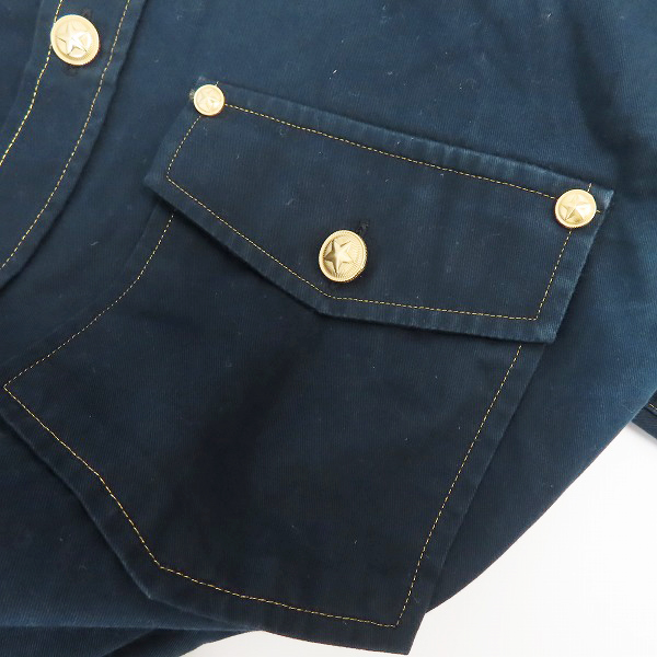 実際に弊社で買取させて頂いたGIVENCHY/ジバンシィ 17SS スターボタン ステッチデザインシャツ 17S 6000 361/38の画像 5枚目