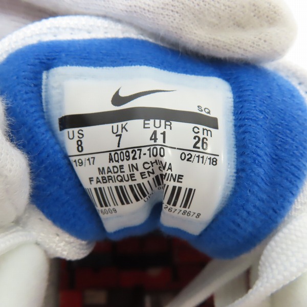 実際に弊社で買取させて頂いた【未使用】NIKE×atmos/ナイキ×アトモス AIR MAX 1 PRNT/エアマックス1 プリント AQ0927-100/26の画像 5枚目