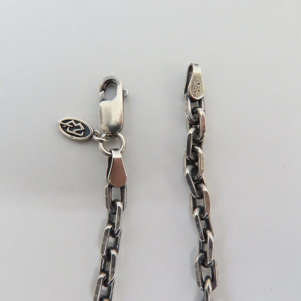 実際に弊社で買取させて頂いたTRAVIS WALKER/トラヴィスワーカー 4面カットあづきチェーン ネックレスチェーンw/TWタグの画像 2枚目
