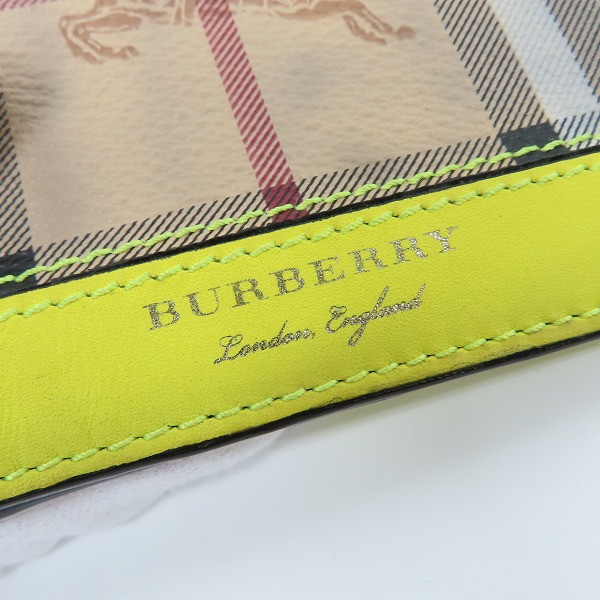 実際に弊社で買取させて頂いたBurberry/バーバリー カーフレザー HAYMARKET 二つ折り財布/ウォレットの画像 6枚目