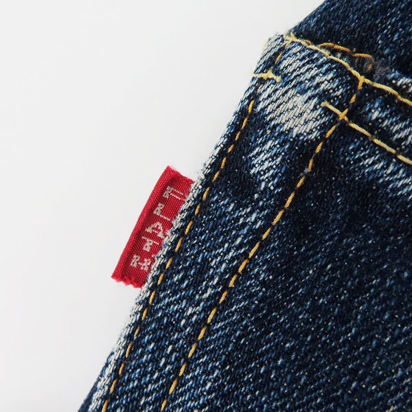 実際に弊社で買取させて頂いたTHE FLAT HEAD/フラットヘッド 限定モデル 赤タブ デニムパンツ 3005LTD/W34L36の画像 5枚目