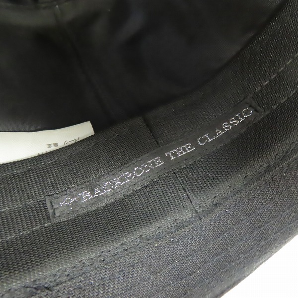 実際に弊社で買取させて頂いたBACKBONE THE CLASSIC/バックボーンザクラシック ディアスキンリボン 中折れハット/Lの画像 5枚目