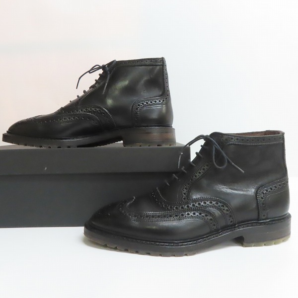実際に弊社で買取させて頂いたAllen Edmonds/アレンエドモンズ Stirling Wingtip Boots ウイングチップ ブーツ ブラック 7588/7.5の画像 3枚目