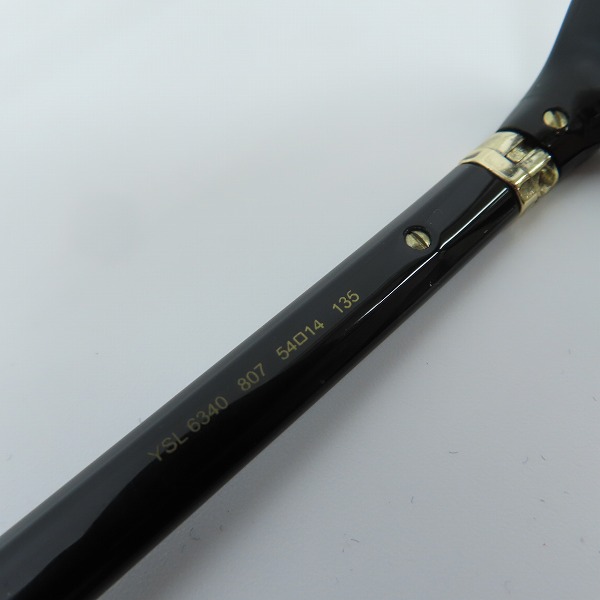 実際に弊社で買取させて頂いたYSL/YVES SAINT LAURENT/イブサンローラン 眼鏡/メガネフレーム YSL6340の画像 6枚目