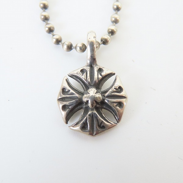 実際に弊社で買取させて頂いたBILL WALL LEATHER/ビルウォールレザー スモールセーラークロス ペンダントトップ w/ボールチェーンの画像 1枚目