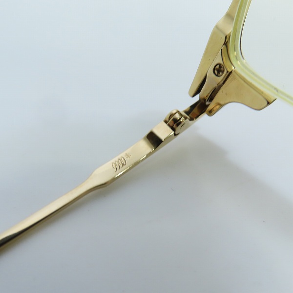 実際に弊社で買取させて頂いた999.9/フォーナインズ ハーフリム メガネフレーム S-350Tの画像 5枚目