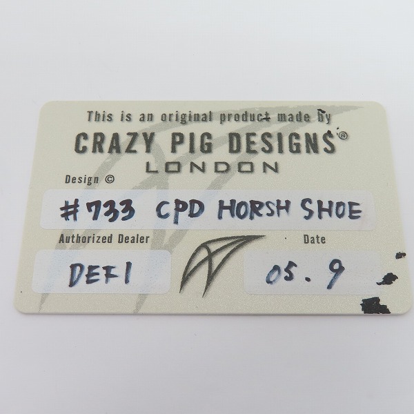 実際に弊社で買取させて頂いた【ギャラ付き】CRAZY PIG/クレイジーピッグ ホースシュー リング の画像 6枚目