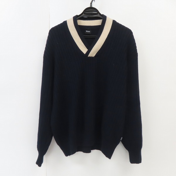 実際に弊社で買取させて頂いた【JPタグ】HUGO BOSS/ヒューゴボス ウール Vネックニット/セーター/XL