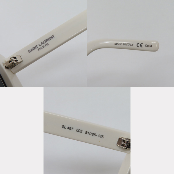 実際に弊社で買取させて頂いたSAINT LAURENT/サンローラン サングラス スクエア SL497 005 Cat.3の画像 5枚目