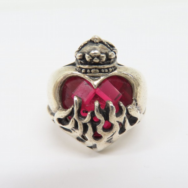 実際に弊社で買取させて頂いたLeathers & Treasures/レザーズアンドトレジャーズ フレイムハートキングクラウン リング 10-12号の画像 1枚目