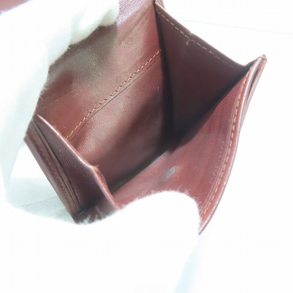 実際に弊社で買取させて頂いたCartier/カルティエ マストライン レザー コインケース/小銭入れの画像 4枚目