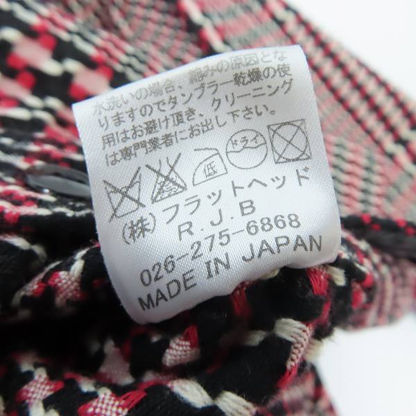 実際に弊社で買取させて頂いたR.J.B/アールジェイビー フラットヘッド 編みデザイン ロングスリーブ フランネルシャツ 38の画像 4枚目