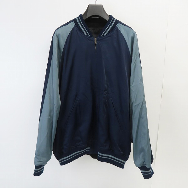 実際に弊社で買取させて頂いたLAD MUSICIAN/ラッドミュージシャン 20AW フラワースカル リバーシブルブルゾン 2220-354/44の画像 2枚目