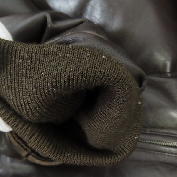 実際に弊社で買取させて頂いたPaul Smith/ポールスミス ラムレザー ダウンジャケット PP-MN-62285/Mの画像 7枚目