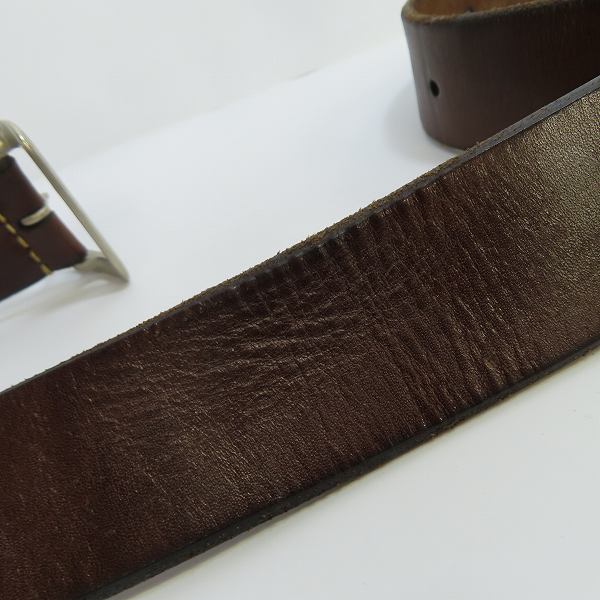実際に弊社で買取させて頂いた(2)SUGAR CANE/シュガーケーン ギャリソンベルト ブラウン Size：36の画像 7枚目