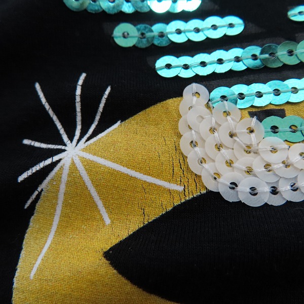 実際に弊社で買取させて頂いた【JPタグ】EMPORIO ARMANI/エンポリオ アルマーニ スパンコールロゴ Tシャツ/38の画像 6枚目