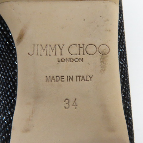 実際に弊社で買取させて頂いたJIMMY CHOO/ジミーチュウ ラメパンプス/34の画像 5枚目