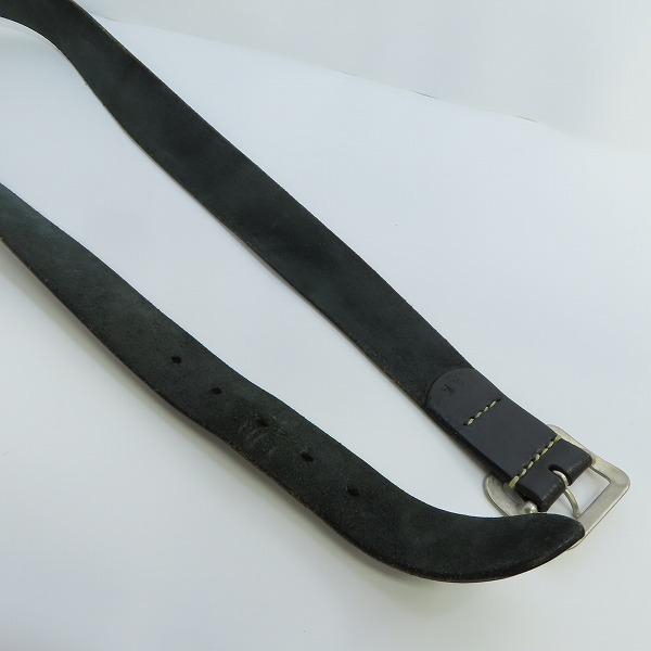 実際に弊社で買取させて頂いた(2)SUGAR CANE/シュガーケーン ギャリソンベルト ブラック Size：36の画像 4枚目