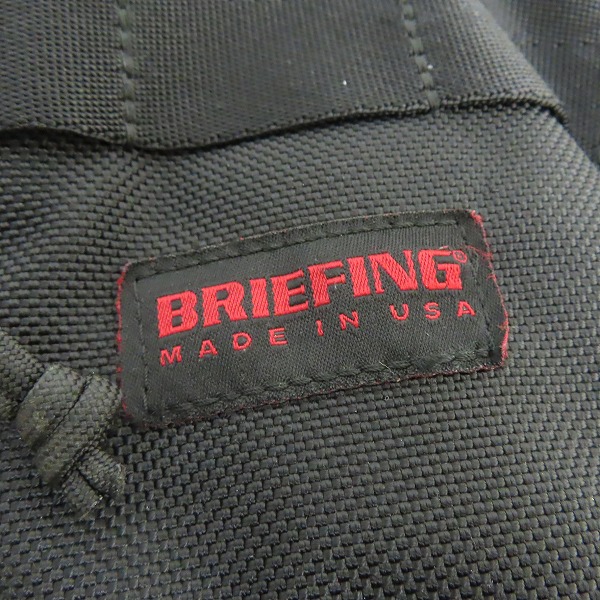 実際に弊社で買取させて頂いたBRIEFING/ブリーフィング バックパック ブラックの画像 4枚目