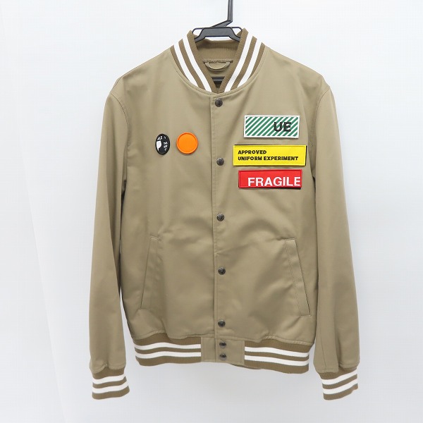 実際に弊社で買取させて頂いたuniform experiment/ユニフォームエクスペリメント ワッペン装飾 スタジアム ブルゾン UE-200008/2