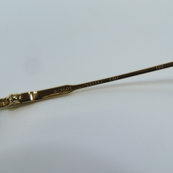 実際に弊社で買取させて頂いた999.9/フォーナインズ ハーフリム メガネフレーム S-350Tの画像 6枚目