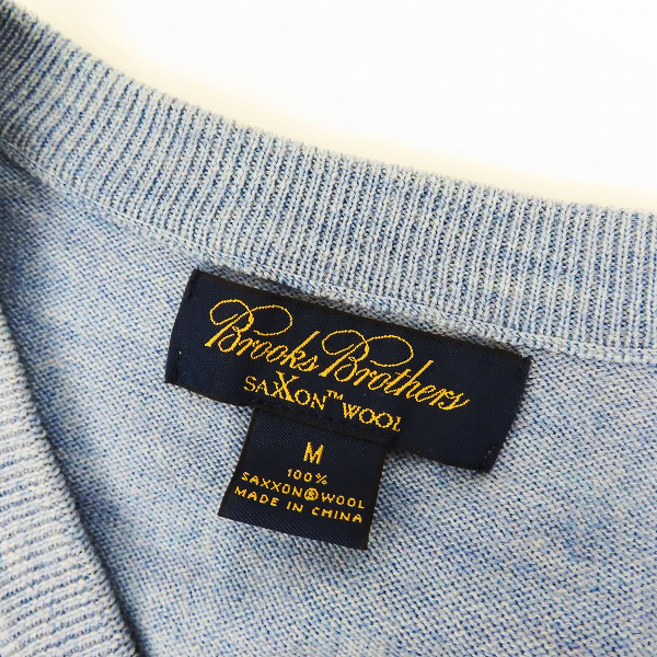 実際に弊社で買取させて頂いたBrooks Brothers/ブルックスブラザーズ SAXXON Vネックウールニット/Mの画像 2枚目