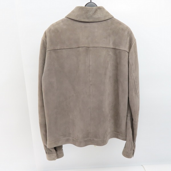 実際に弊社で買取させて頂いた【定価40万↑/JPタグ】Dunhill/ダンヒル ラムスエードレザー ジップアップブルゾン/Lの画像 1枚目