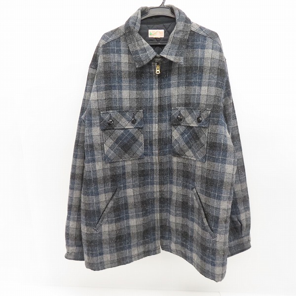 実際に弊社で買取させて頂いたSUGAR CANE/シュガーケーン ウールチェックジップジャケット SC13180/42