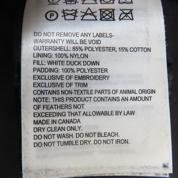 実際に弊社で買取させて頂いた【JPタグ】CANADA GOOSE/カナダグース B&Y ユナイテッドアローズ別注 LANGLEYラングレー ダウンコート 3346JM/Lの画像 6枚目