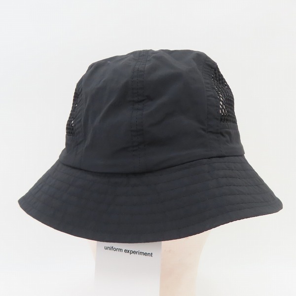 実際に弊社で買取させて頂いた【未使用】uniform experiment/ユニフォームエクスペリメント SIDE MESH HAT UE-210068の画像 4枚目