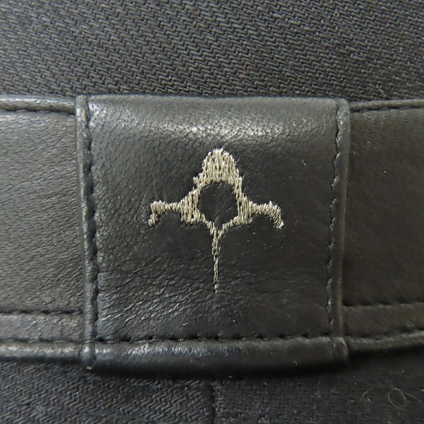 実際に弊社で買取させて頂いたBACKBONE THE CLASSIC/バックボーンザクラシック ディアスキンリボン 中折れハット/Lの画像 8枚目